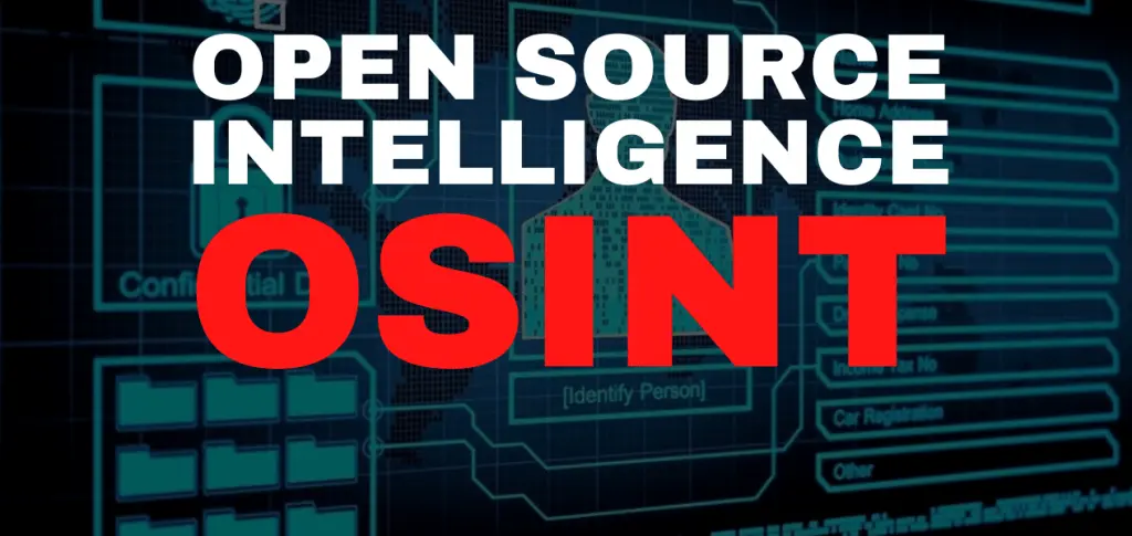 open source intelligence OSINTin cybersecurity