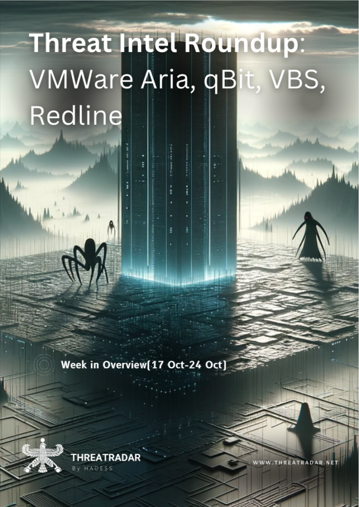 Threat Intel Roundup: VMWare Aria, qBit, VBS, Redline