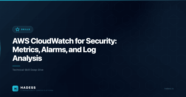 AWS CloudWatch for Security: Metrics, Alarms, and Log Analysis