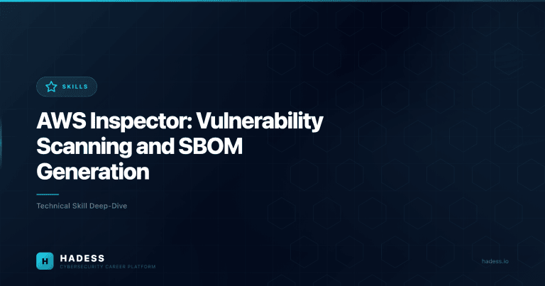 AWS Inspector: Vulnerability Scanning and SBOM Generation