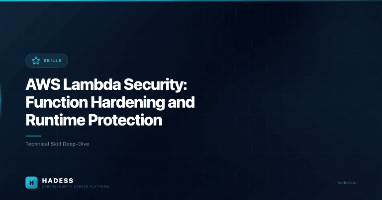 AWS Lambda Security: Function Hardening and Runtime Protection