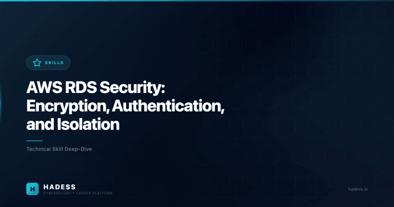 AWS RDS Security: Encryption, Authentication, and Isolation
