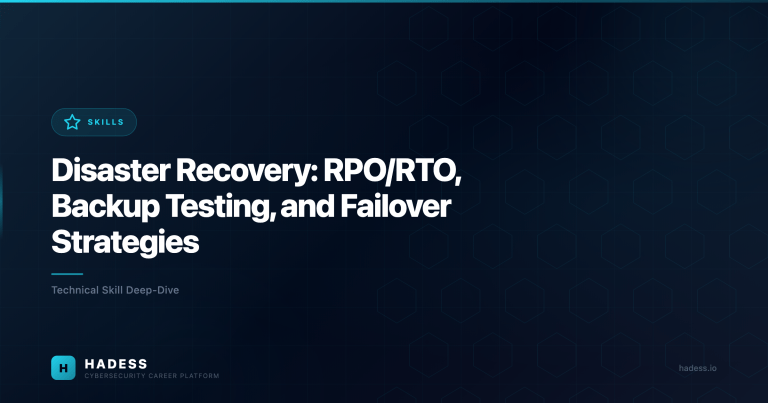 Disaster Recovery: RPO/RTO, Backup Testing, and Failover Strategies