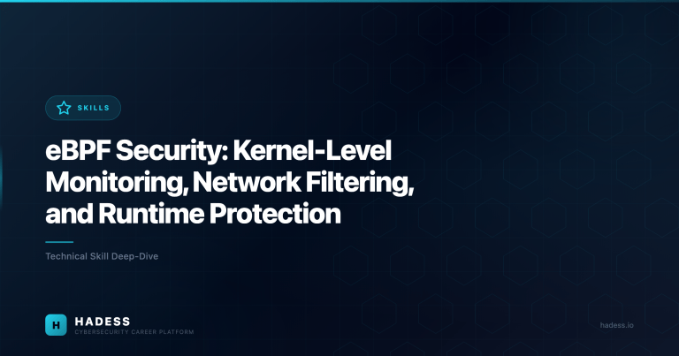eBPF Security: Kernel-Level Monitoring, Network Filtering, and Runtime Protection