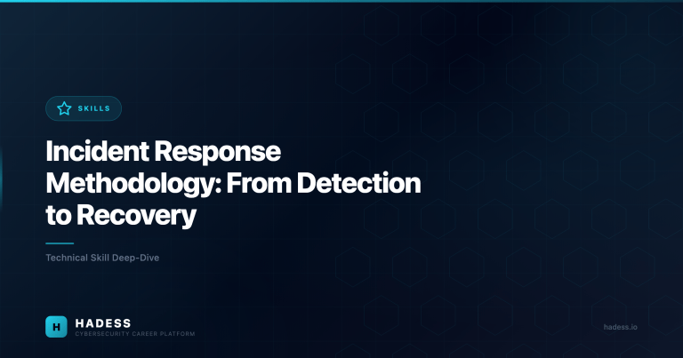 Incident Response Methodology: From Detection to Recovery