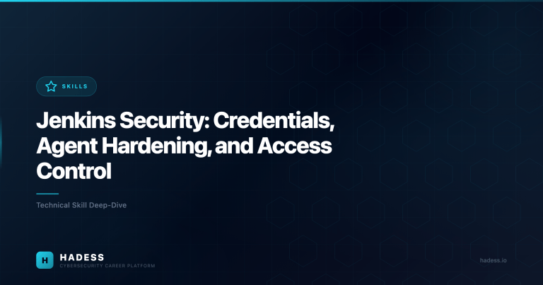 Jenkins Security: Credentials, Agent Hardening, and Access Control