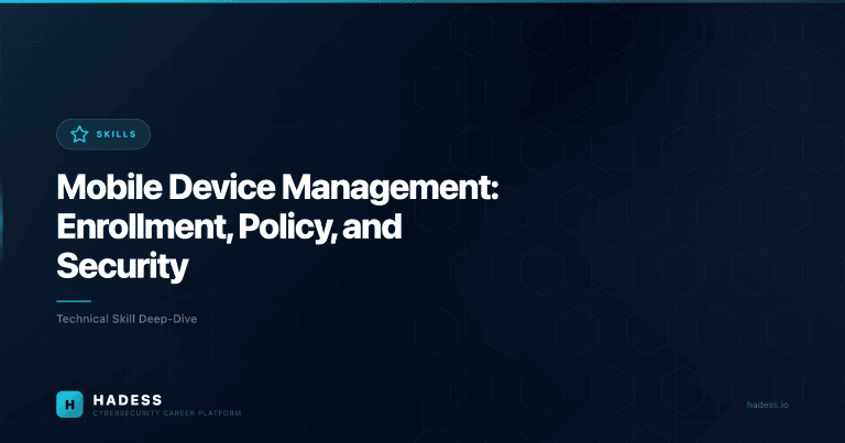 Mobile Device Management: Enrollment, Policy, and Security