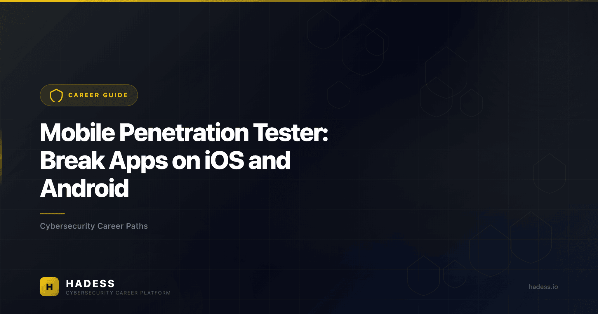 Mobile Penetration Tester: Break Apps on iOS and Android - HADESS