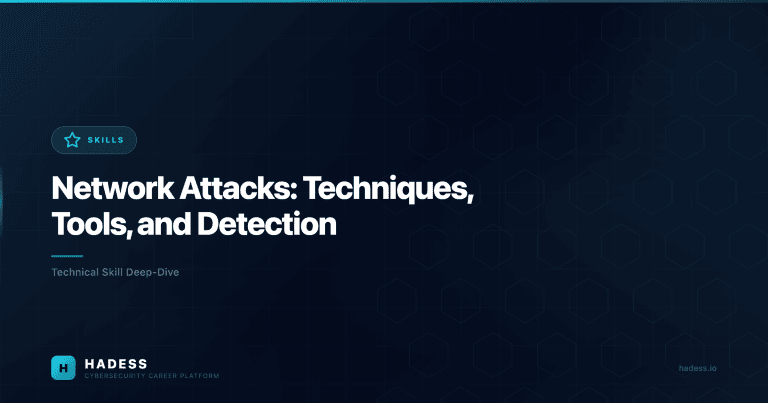 Network Attacks: Techniques, Tools, and Detection