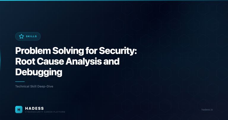 Problem Solving for Security: Root Cause Analysis and Debugging