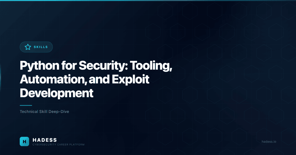 Python for Security: Tooling, Automation, and Exploit Development - HADESS