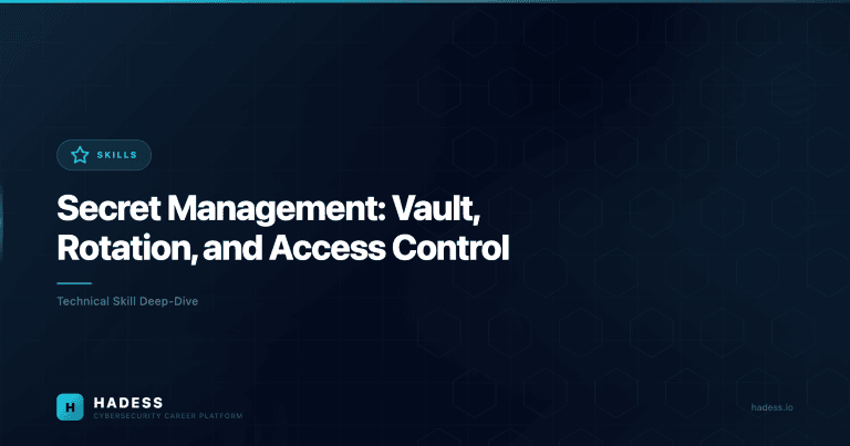 Secret Management: Vault, Rotation, and Access Control