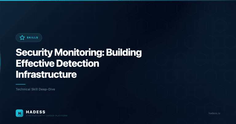 Security Monitoring: Building Effective Detection Infrastructure