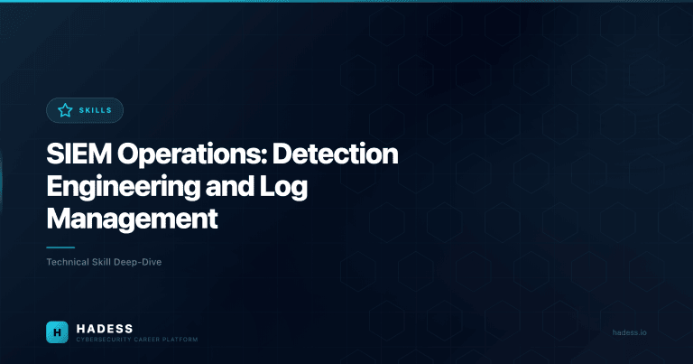 SIEM Operations: Detection Engineering and Log Management