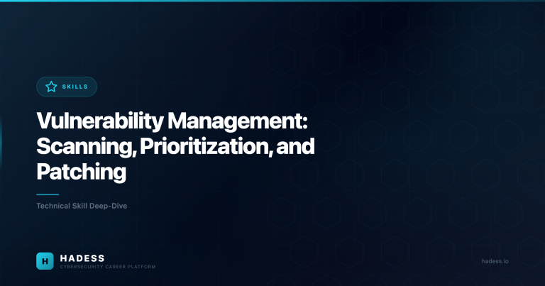 Vulnerability Management: Scanning, Prioritization, and Patching